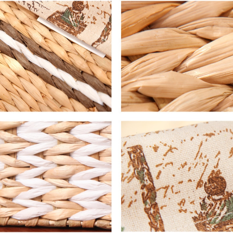 Соломенный сплетенный баксет с вкладышем