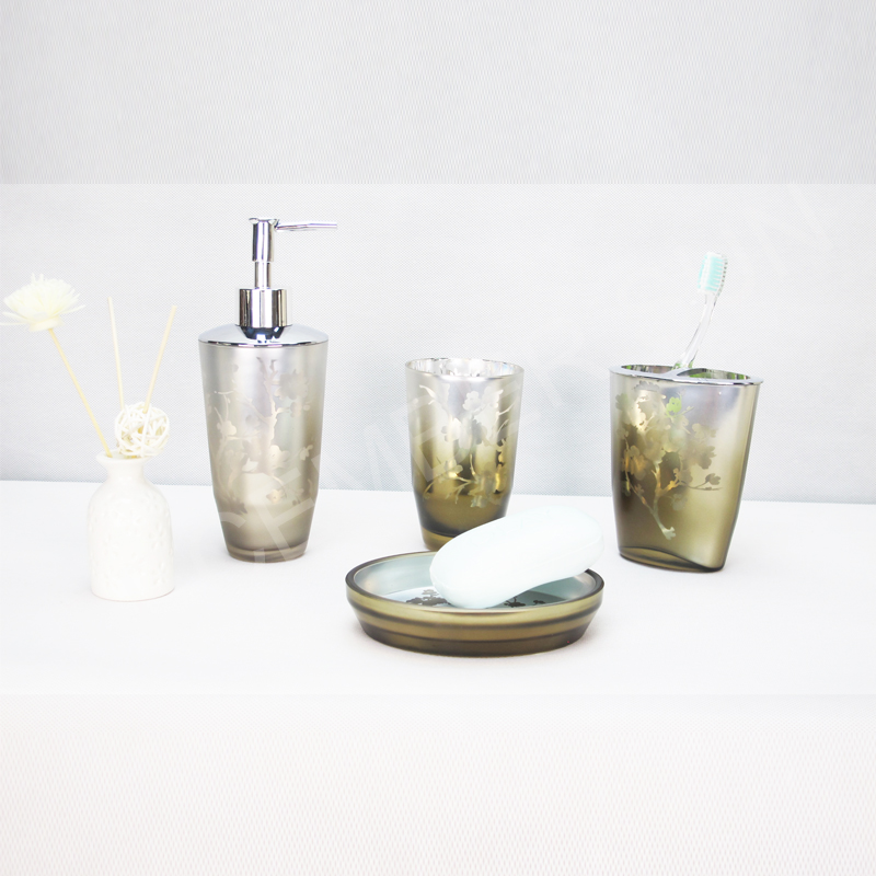 4 шт стеклянные аксессуары для ванной комнаты