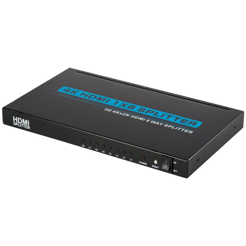 4K 8 портов HDMI 1x8 Splitter Поддержка 3D Ultra HD 4Kx2K / 30 Гц