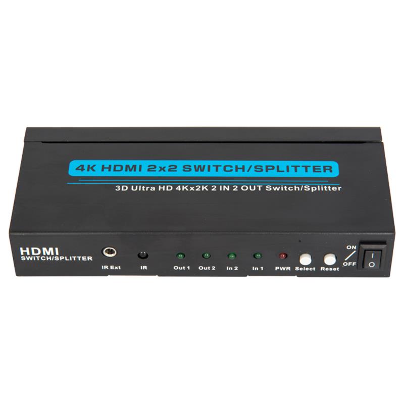 4K / 30 Гц HDMI 2x2 Переключатель / Splitter Поддержка 3D Ultra HD 4Kx2K / 30 Гц