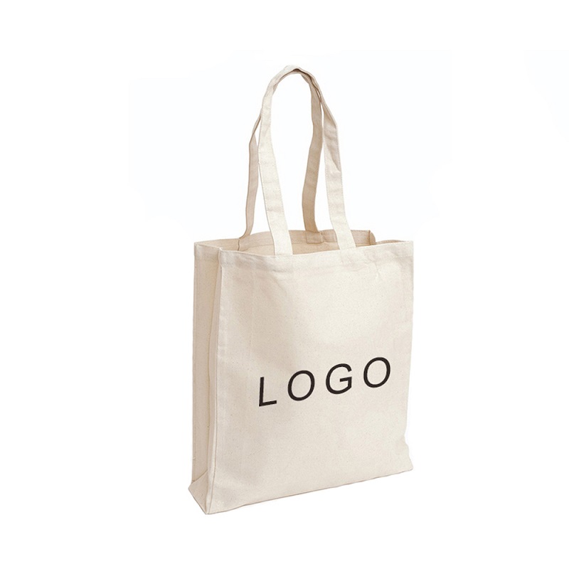 SG61 Печатная органическая ситцевая хлопчатобумажная сумка из плотной ткани Сумки на заказ с логотипом Рекламные сумки с логотипом