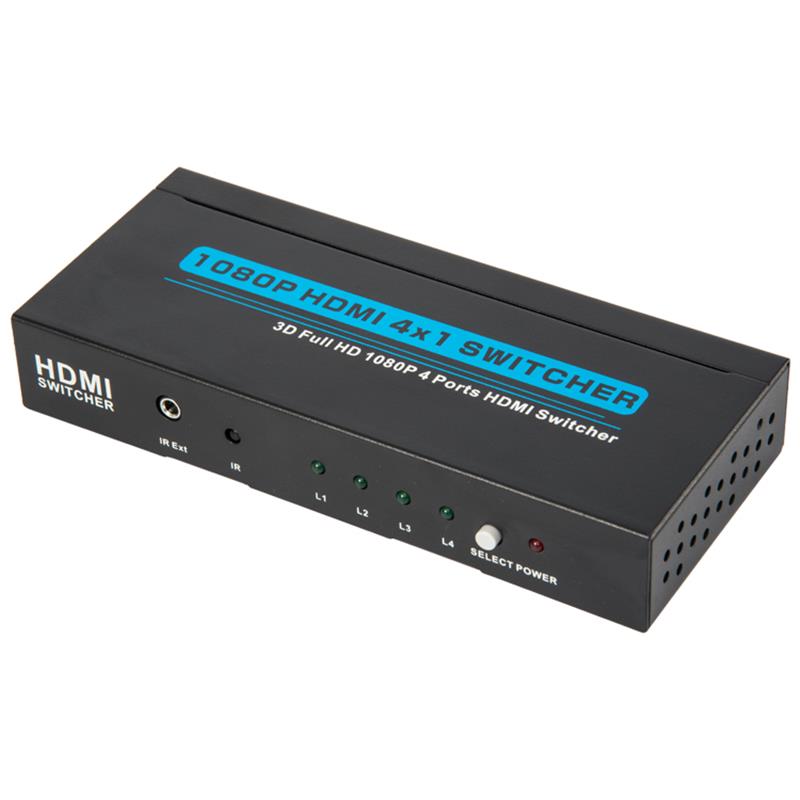 V1.3 HDMI 4x1 Switcher Поддержка 3D Full HD 1080P