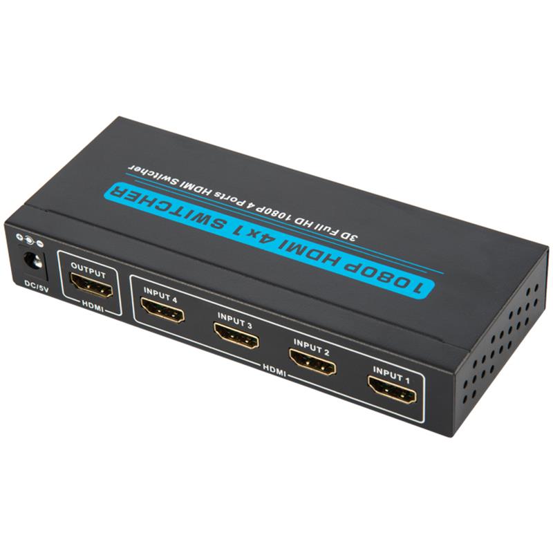 V1.3 HDMI 4x1 Switcher Поддержка 3D Full HD 1080P