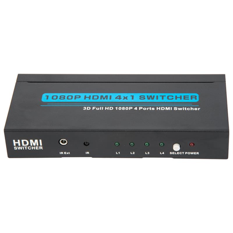 V1.3 HDMI 4x1 Switcher Поддержка 3D Full HD 1080P