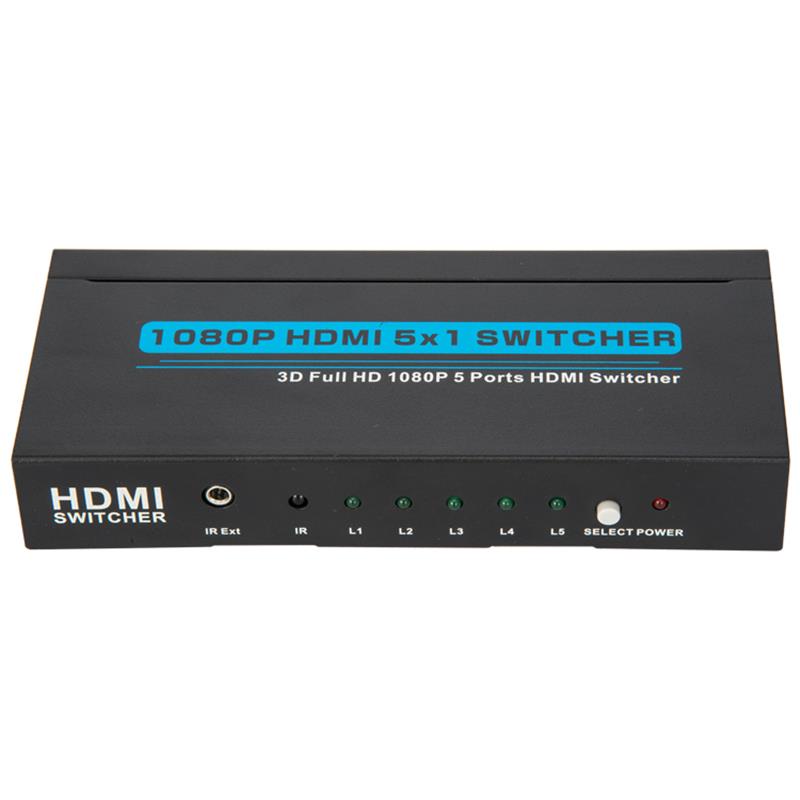 V1.3 HDMI 5x1 Switcher Поддержка 3D Full HD 1080P