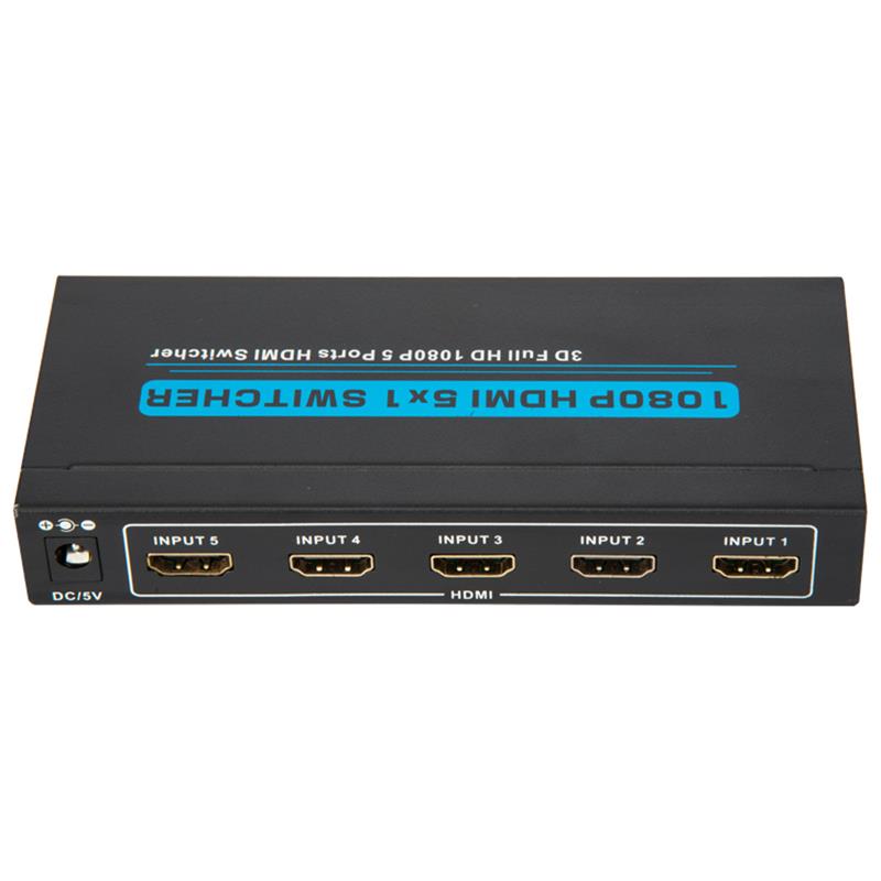 V1.3 HDMI 5x1 Switcher Поддержка 3D Full HD 1080P