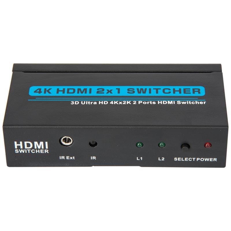 V1.4 4K / 30 Гц HDMI 2x1 Switcher Поддержка 3D Ultra HD 4K * 2K / 30 Гц