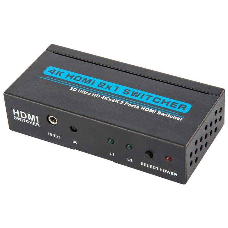 V1.4 4K / 30 Гц HDMI 2x1 Switcher Поддержка 3D Ultra HD 4K * 2K / 30 Гц