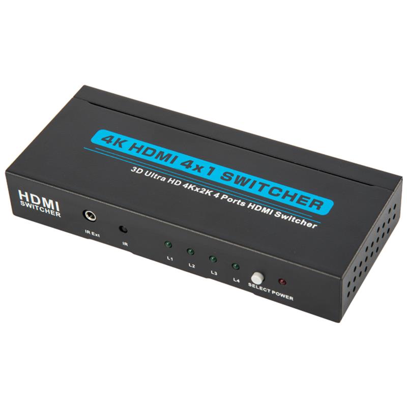 V1.4 4K / 30 Гц HDMI 4x1 Switcher Поддержка 3D Ultra HD 4K * 2K / 30 Гц