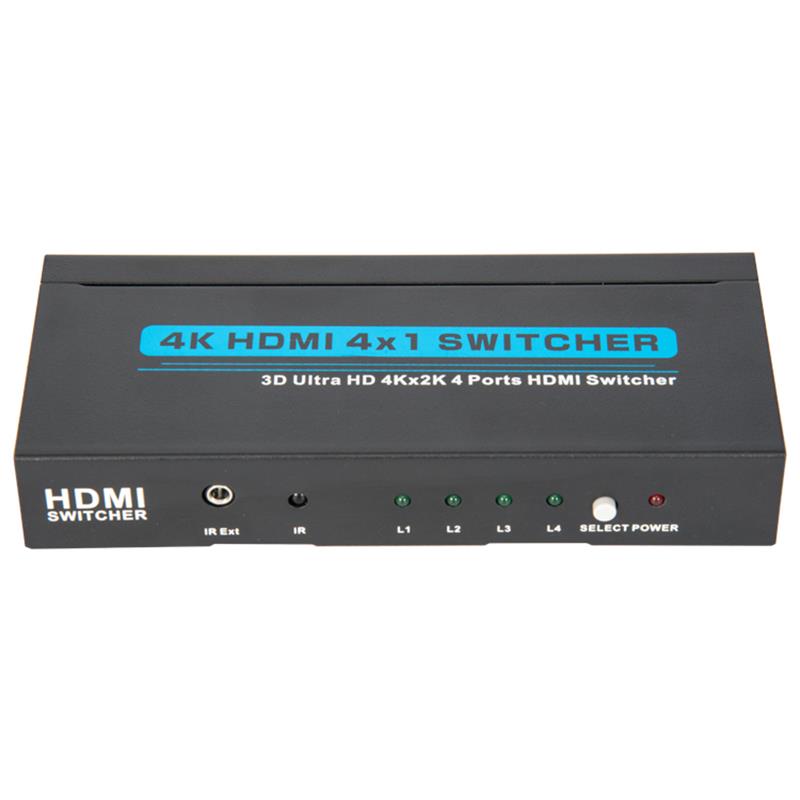 V1.4 4K / 30 Гц HDMI 4x1 Switcher Поддержка 3D Ultra HD 4K * 2K / 30 Гц
