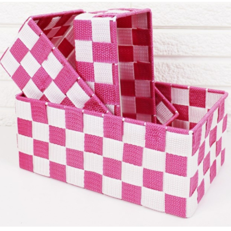 Корзина из полипропиленовой ткани ручной работы