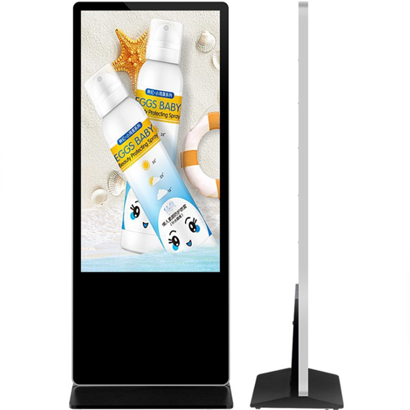 55-дюймовый напольный рекламный щит с рекламой для Digital Signage для торгового центра, сети магазинов и лобби банка