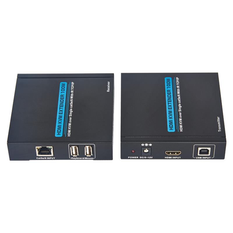 HDMI KVM расширитель 100m over Single cat5e / 6 для поддержки полной очистки 1080P