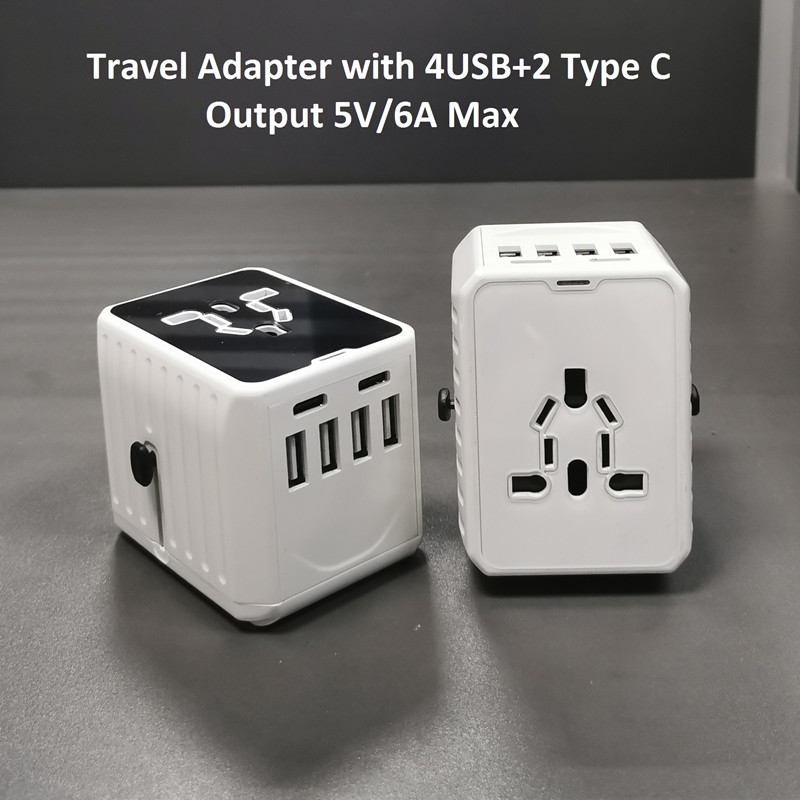 Одного типа С недостаточно? 2 Type C + 4USB универсальный дорожный адаптер!