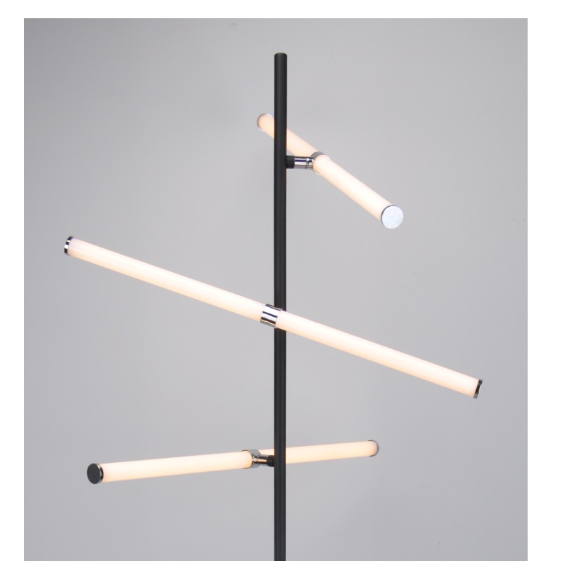 светодиодный торшер с тремя вращающимися акрилограммами