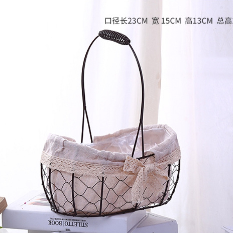 Цветочная проволочная корзина