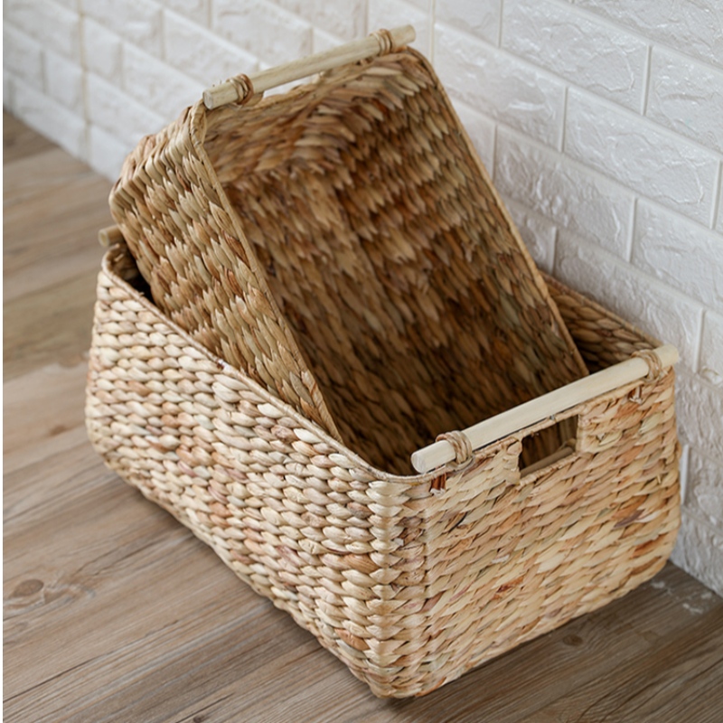 Набор из 3 корзин для хранения водного гиацинта