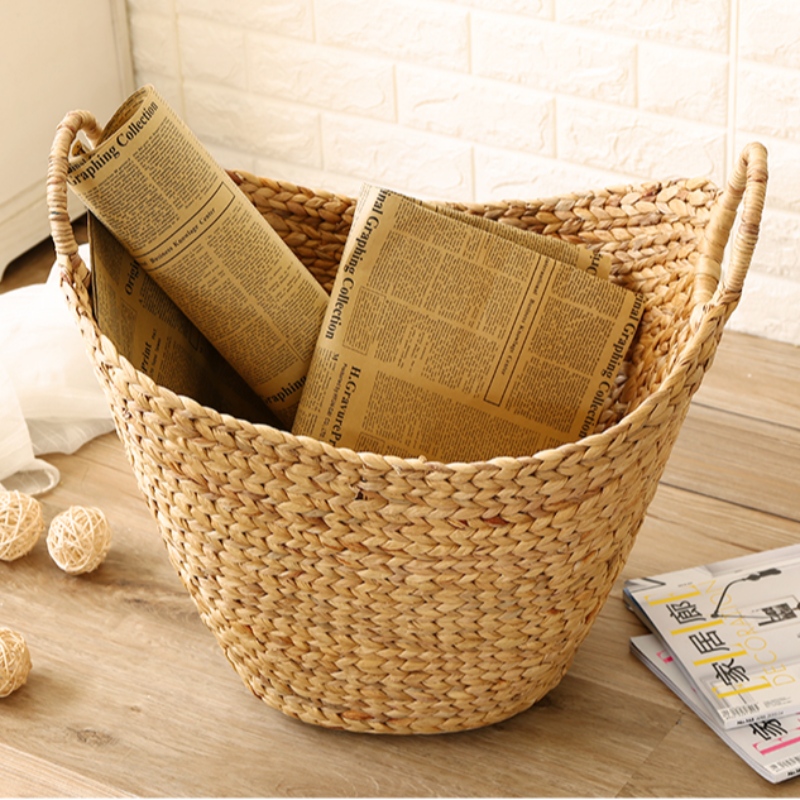 Набор из 3 домашних декораций корзина с водным гиацинтом