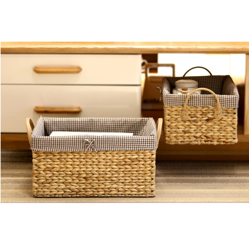 Домашний декор Корзина для хранения тканая прямоугольная