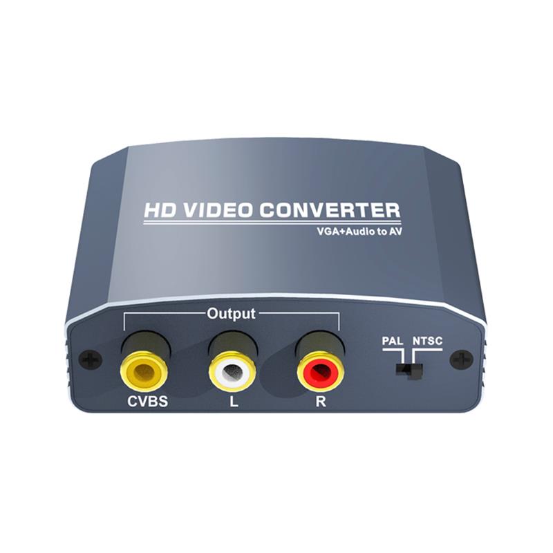 VGA + стерео аудио в AV Converter поддерживает 1080P