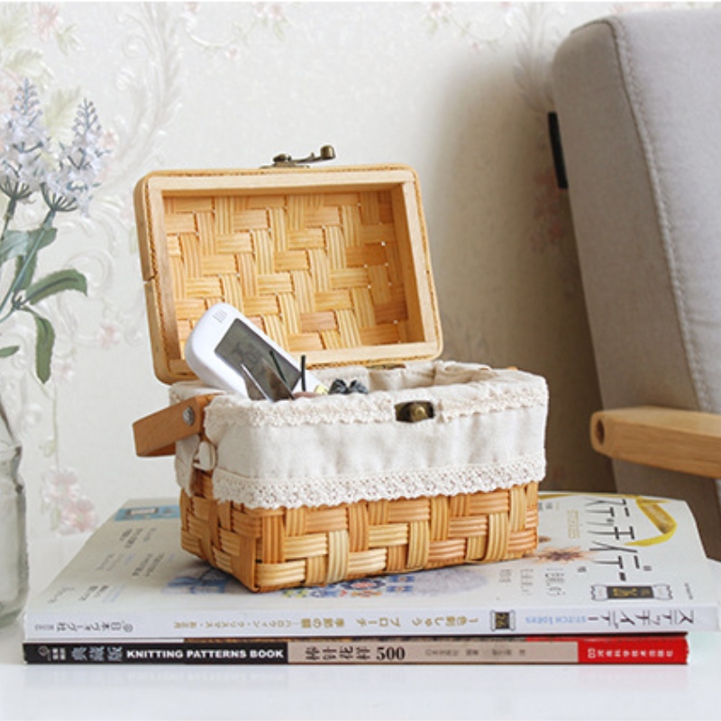 деревянная корзина с крышкой