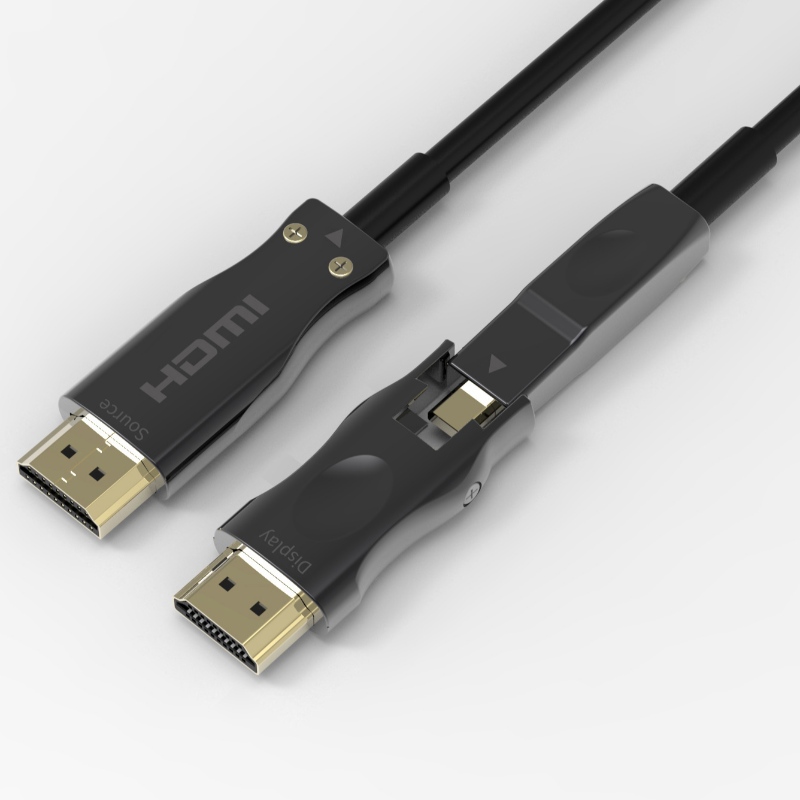 оптимальная цена HDMI 2.0 A - D исходник может быть демонтирован с помощью оптического кабеля AOC длиной 15 метров