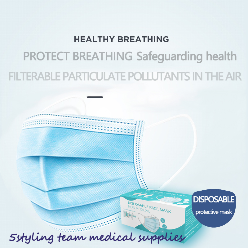 Гражданская маска производитель точечная маска трехслойная нетканая выдувная ткань расплава защитная пылезащитная одноразова...