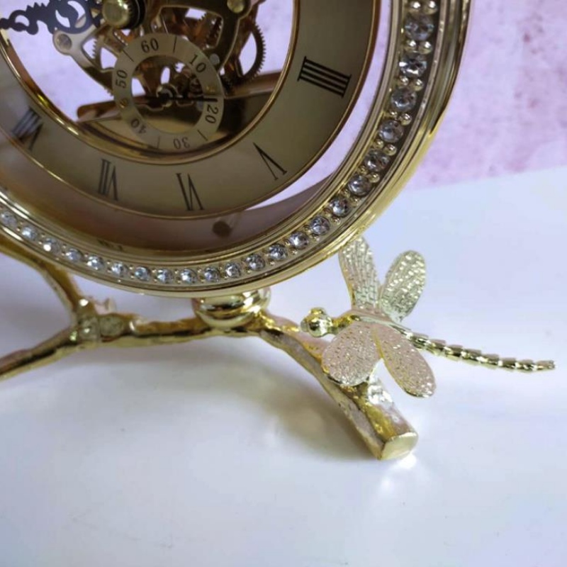 лёгкий роскошь креативный мода мода металлические часы американский современный Тайчжун рабочий стол спальня тумбочка кабинет кабинет колокол мягкий