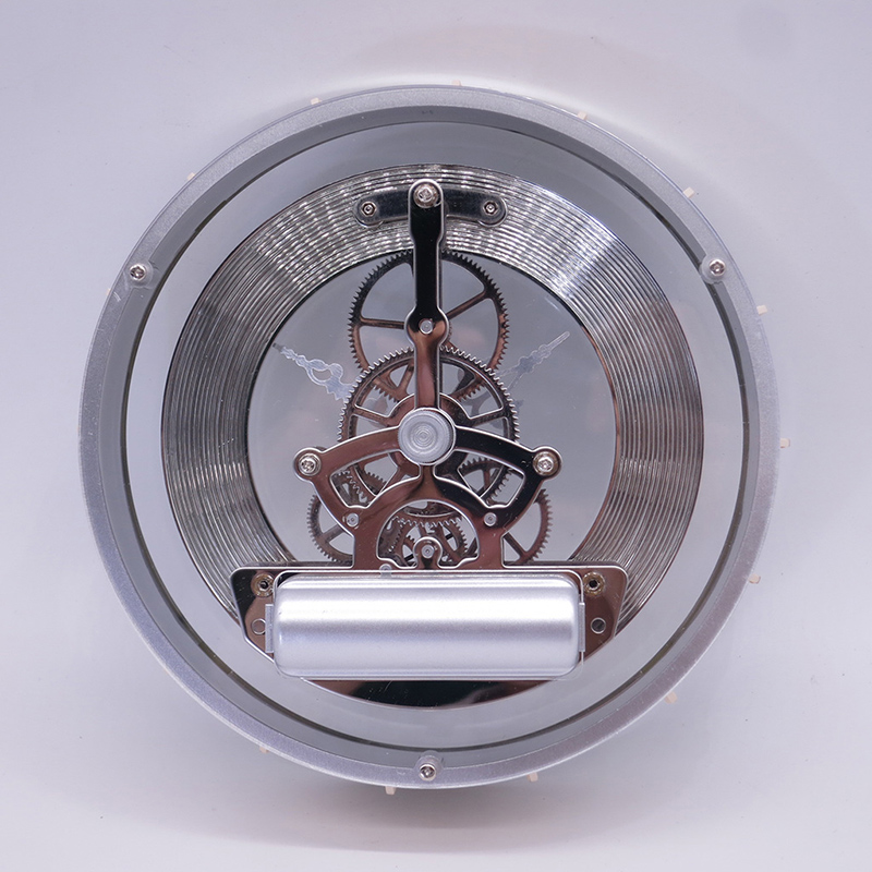 Диаметр 149 мм Серебряный каркас часы с часами