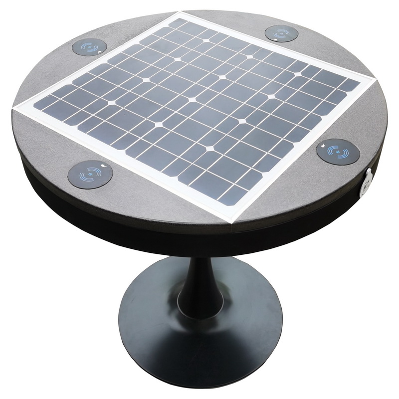 Уникальный дизайн горячей продажи открытый мобильный телефон зарядная станция на солнечной энергии стол