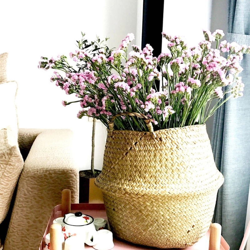 Плетеная корзинка для живота Seagrass для хранения штанов