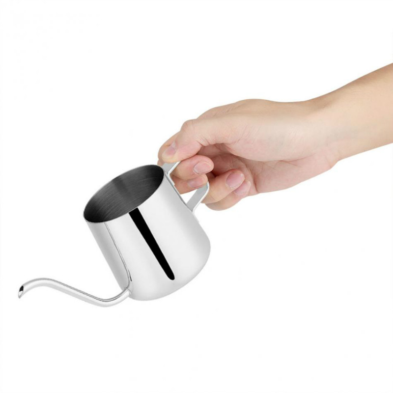 Высококачественная нержавеющая сталь Gooseneck Hand Pour Over Coffee Pot 250мл 350мл 600мл