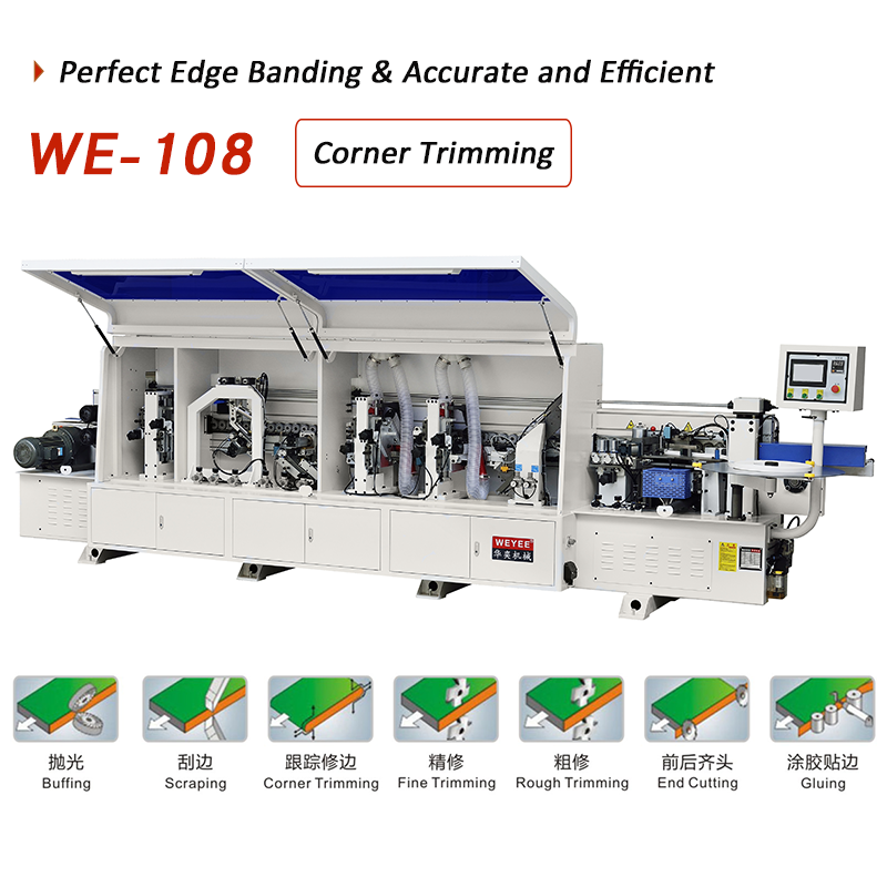 WE108 Автоматический кромкооблицовочный станок