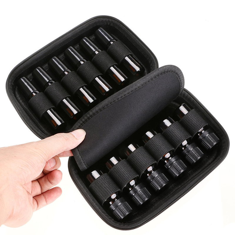 12 сетка эфирное масло мешок суть масло бутылка хранения сумка молния портативный эфирное масло коробка для хранения коробка для ...