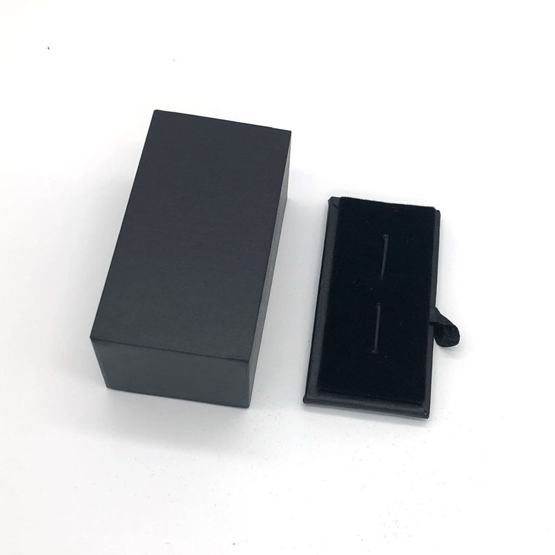 Пользовательские логотип напечатаны запонки ювелирные изделия картонная коробка