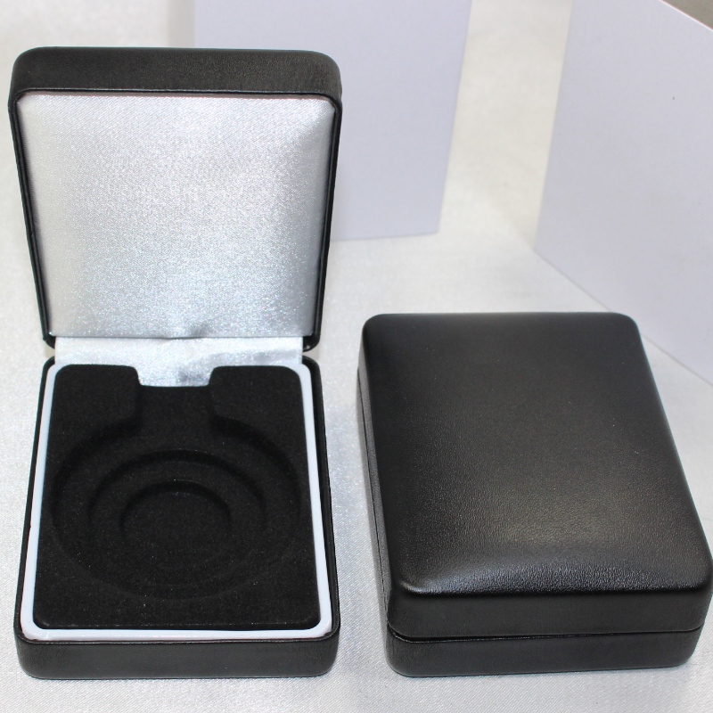 Деталь T-03 коробка для медалей, покрытая байкой или искусственной кожей для монеты 35-50 мм, значок ＆ маленькая медаль и т. Д. Мм.70 * 91 * ...