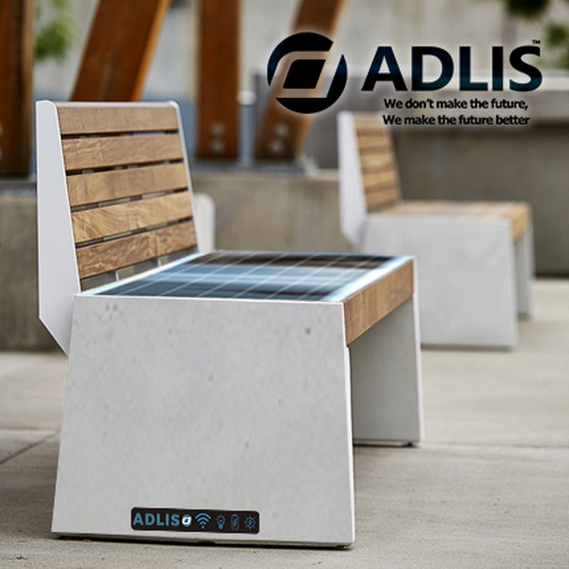 USB-зарядка Smart Wifi Новейший дизайн Smart Garden Bench с солнечной батареей