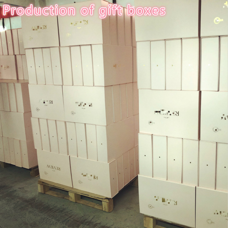 розовая элегантная бумажная подарочная коробка может складывать стиль заказной коробки одежды