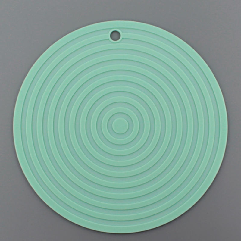 Круглая гофрированная подушка для кастрюли