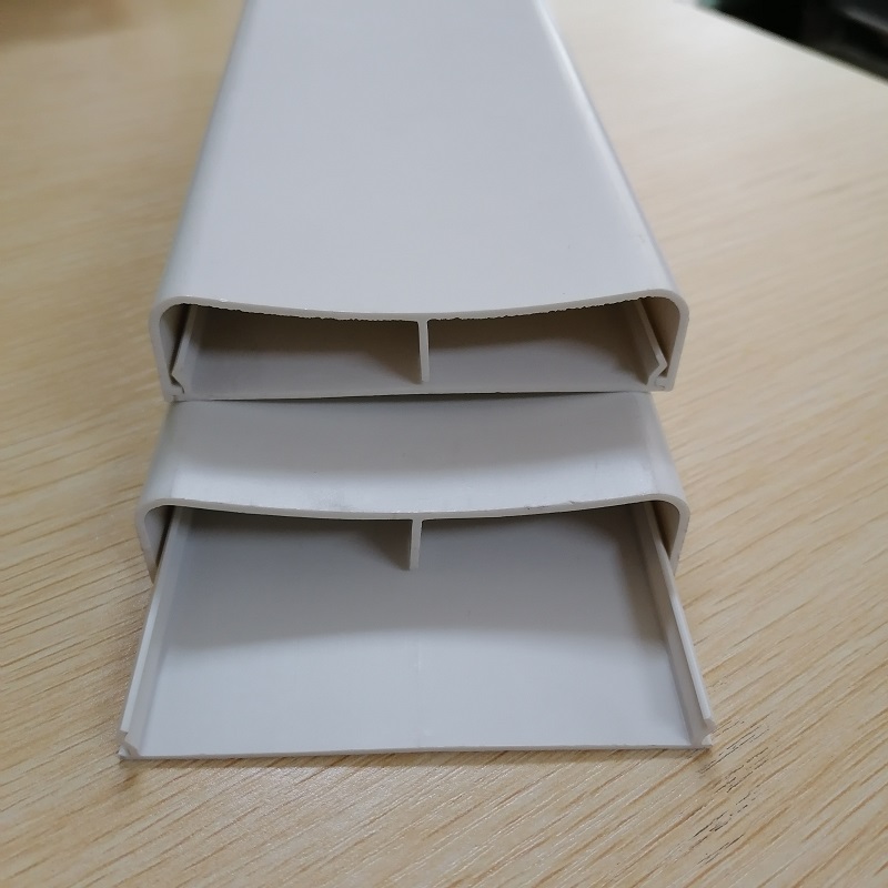 Плотник для шнура из ПВХ Двухканальный канал для укладки кабеля Консилер для кабеля из ПВХ Raceway