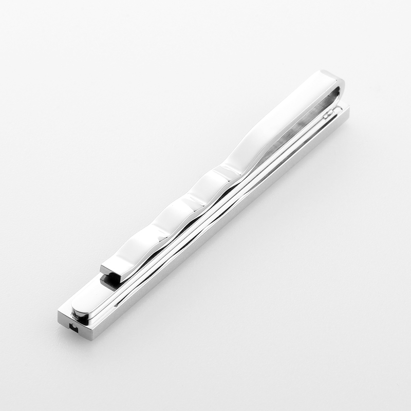 Оптом мужские двухцветные зажимы для галстуков из нержавеющей стали