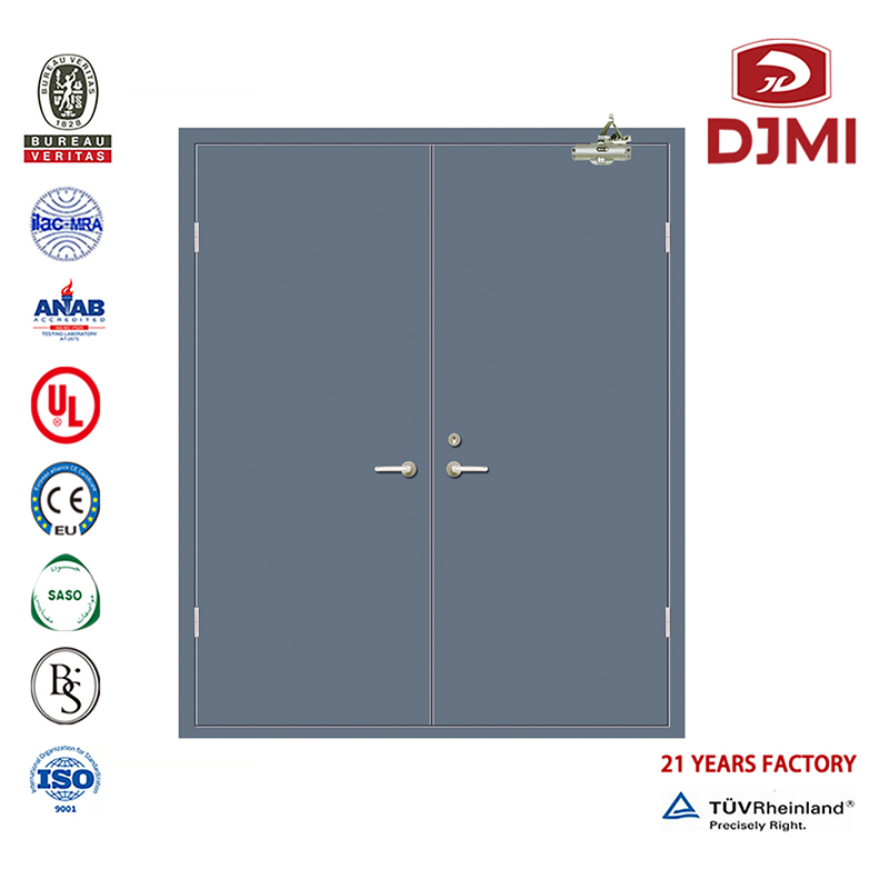 Китайская фабрика Ul нержавеющая двойная дверь Стальные номинальные двери Огнестойкие высококачественные двойные распашные две...