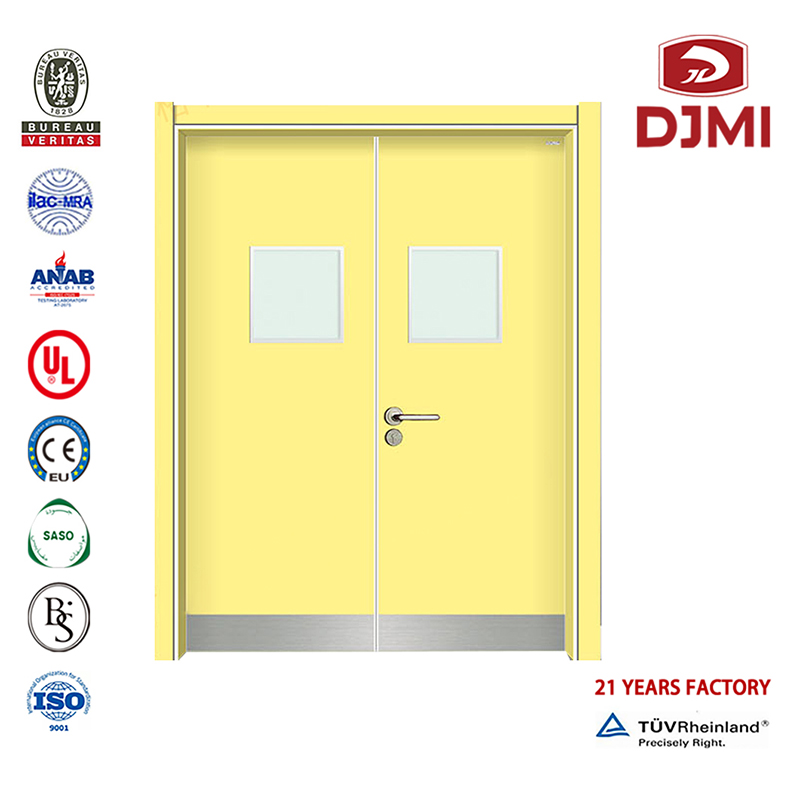 Новые настройки Wpc Внутреннее дерево Hpl Дверь со стеклом Китайский завод Современный интерьер Деревянная входная дверь Водонепр...