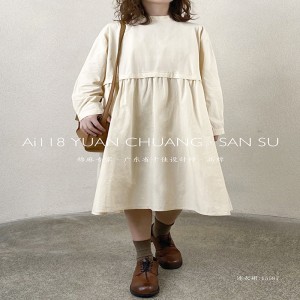 облегченный дизайн модный досуг чистый цвет печать цветной хлопок ультрабольшой заказ 15587 рубашка платье