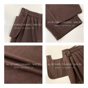 Свободные женские брюки, которые подходят для любого случая, самые удобные повседневные брюки из хлопка и льна на заказ 11713 Стиль...