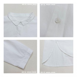 облегченный дизайн простой мода досуг чистый цвет полосы решетка ультрабольшой заказ 17685 блузки