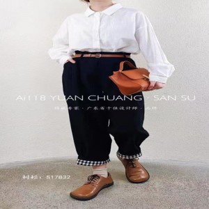 мягкая дизайн простой мода досуг чистый цвет полоски решетка ультрабольшой заказ 17832 блузка