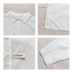 мягкая дизайн простой мода досуг чистый цвет полоски решетка ультрабольшой заказ 17832 блузка