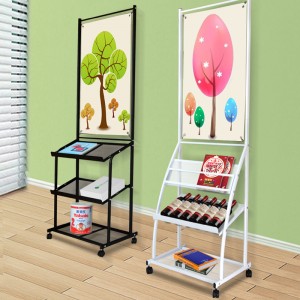 TMJ -549 Оптовая портативная стойка для журналов с порошковым напольным покрытием