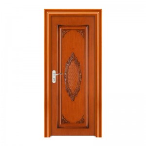 2021 Китай деревянная одинарная дверь с умным замком защитные двери с обработкой поверхности для окраски цепочки